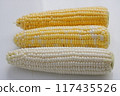Sweet corn: nutritious, sweet and delicious freshly picked corn 117435526