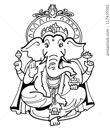 Hindu God - Ganesha Hindu God - Ganesha 117435565