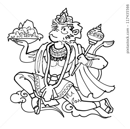 Hindu God – Hanuman Hindu God – Hanuman 117435566