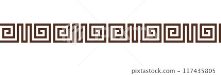 Greek key seamless border pattern collection Greek key seamless border pattern collection 117435805