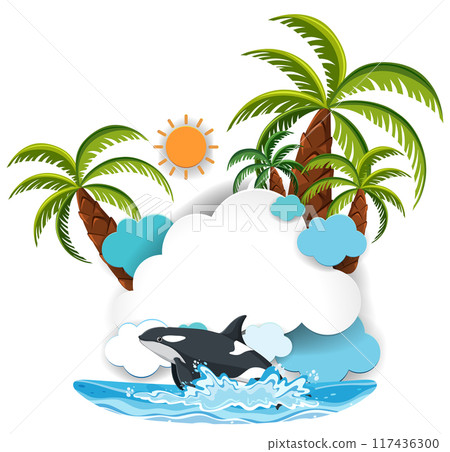 Tropical Paradise with Orca Tropical Paradise with Orca 117436300
