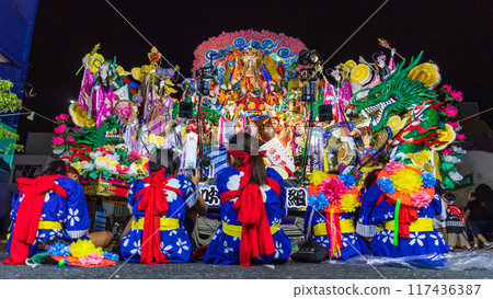 「青森縣」夜間高湯展示活動八戶三社大祭，夏季 117436387