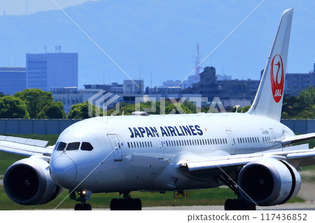 大阪國際機場 JAL 飛機著陸準備就緒 Sky Park 大阪國際機場 JAL 飛機著陸準備就緒 Sky Park 117436852