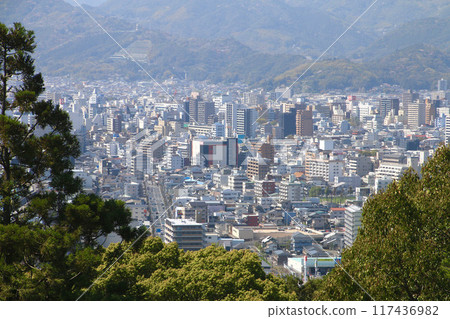 View from Godaisan Park and the cityscape of Kochi (Kochi Prefecture, Kochi City) 117436982
