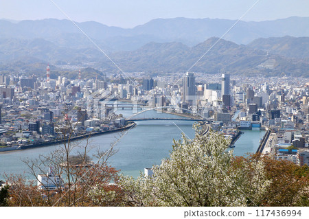 View from Godaisan Park and the cityscape of Kochi (Kochi Prefecture, Kochi City) 117436994