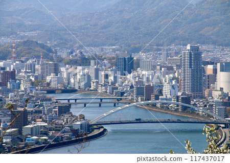 View from Godaisan Park and the cityscape of Kochi (Kochi Prefecture, Kochi City) View from Godaisan Park and the cityscape of Kochi (Kochi Prefecture, Kochi City) 117437017