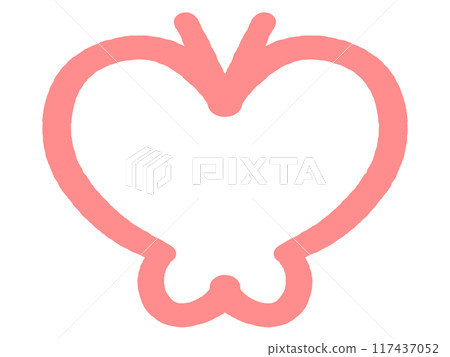塗鴉風格蝴蝶插畫素材 塗鴉風格蝴蝶插畫素材 117437052
