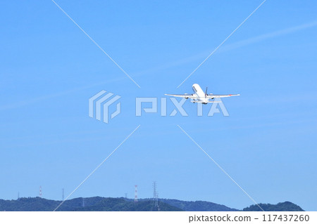 大阪國際機場日航飛機起飛天空公園 大阪國際機場日航飛機起飛天空公園 117437260