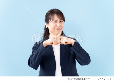 NG, refusal, business, woman NG, refusal, business, woman 117437995