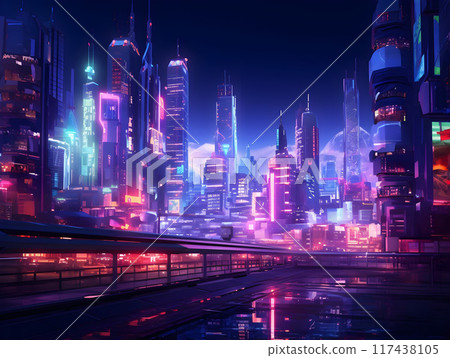 Cyberpunk Modern Future Dystopia Neon City AI Artwork Cyberpunk Modern Future Dystopia Neon City AI Artwork 117438105