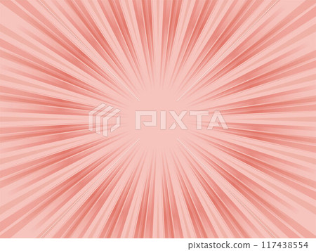 A faintly and beautifully shining red concentrated line background material 117438554