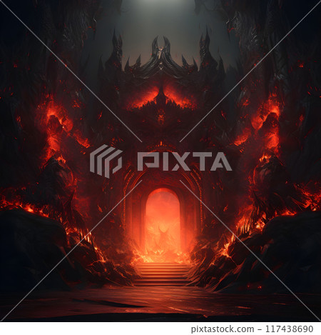 Biblical Gate of Hell AI Artwork 117438690