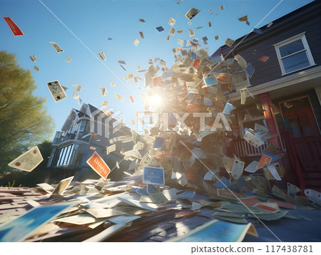 Broken Under Unpayable Infinite Debt Financial Pressure AI Artwork Broken Under Unpayable Infinite Debt Financial Pressure AI Artwork 117438781