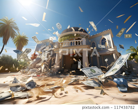 Broken Under Unpayable Infinite Debt Financial Pressure AI Artwork Broken Under Unpayable Infinite Debt Financial Pressure AI Artwork 117438782