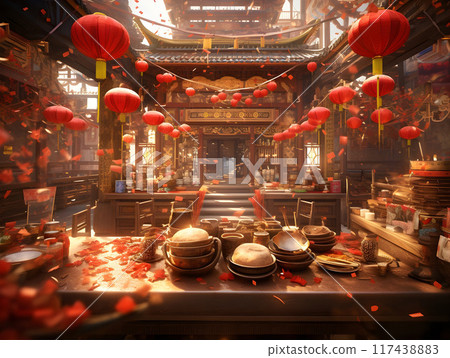Chinese New Year Festival AI Artwork 117438883