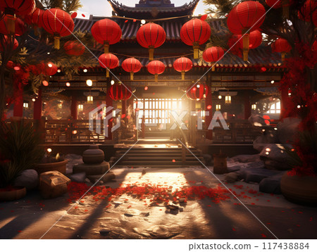 Chinese New Year Festival AI Artwork 117438884