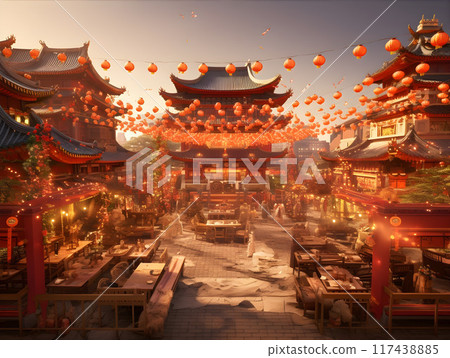 Chinese New Year Festival AI Artwork 117438885