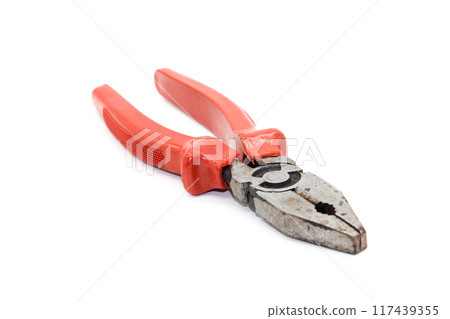 A picture of wire cutter isolated on white background A picture of wire cutter isolated on white background 117439355