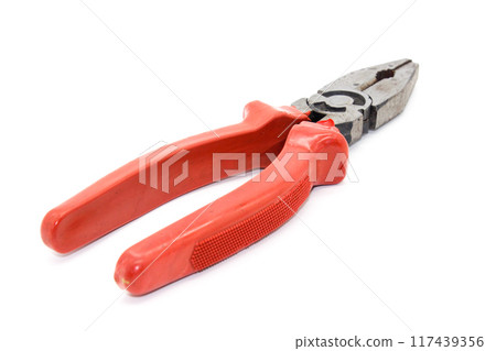A picture of wire cutter isolated on white background 117439356