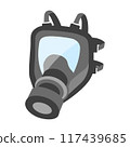黑色防毒面具 117439685