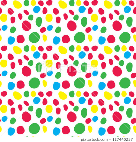 Small dash colorful pattern. Seamless minimal dash pattern, small elements confetti. Small dash colorful pattern. Seamless minimal dash pattern, small elements confetti. 117440237