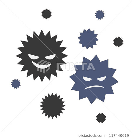 Aggressive-looking germs 117440619