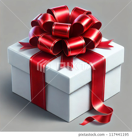 有紅絲帶的禮物盒 117441195