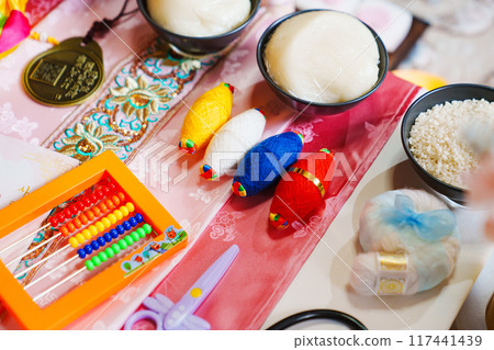 Decorations for the Korean First Birthday Party. Decorations for the Korean First Birthday Party. 117441439