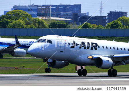 大阪國際機場 JAL 飛機著陸準備就緒 Sky Park 大阪國際機場 JAL 飛機著陸準備就緒 Sky Park 117441869