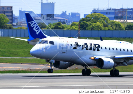 大阪國際機場 JAL 飛機著陸準備就緒 Sky Park 117441870