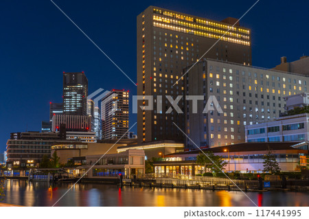 Beautiful night view of Nakanoshima, Osaka - Nakanoshima Banks Beautiful night view of Nakanoshima, Osaka - Nakanoshima Banks 117441995