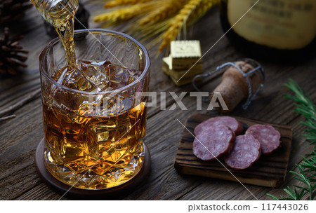 whiskey rock wood background whiskey rock wood background 117443026