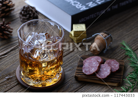 whiskey rock wood background whiskey rock wood background 117443033