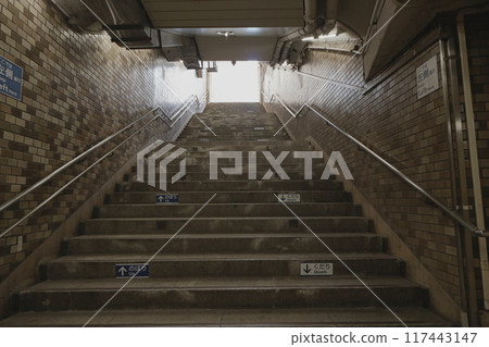 Stairs of subway station Stairs of subway station 117443147