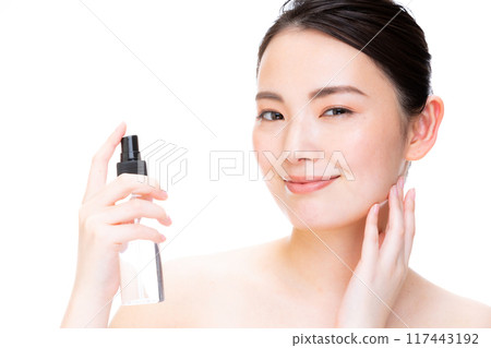 年輕女子的美麗形象 117443192