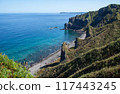 Shakotan Peninsula | The view from the Charenka Path leading to Cape Kamui is a spectacular sight, dyed Shakotan blue. 117443245