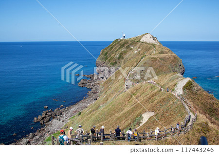Shakotan Peninsula | The view from the Charenka Path leading to Cape Kamui is a spectacular sight, dyed Shakotan blue. 117443246