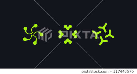 Retro futuristic elements. Y2K aesthetics Retro futuristic elements. Y2K aesthetics 117443570