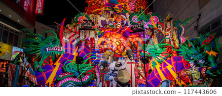 "Aomori Prefecture" Hachinohe Sansha Festival, Summer Night Display Operation, Hachinohe City 117443606