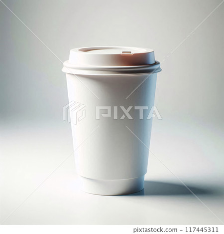 A vibrant array of colorful, transparent, and rainbow takeaway cup mockups on a white background, perfect for stock photos and branding A vibrant array of colorful, transparent, and rainbow takeaway cup mockups on a white background, perfect for stock photos and branding 117445311