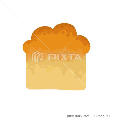 Baking ingredient. Cartoon kitchen food for pastry and sweet bakery, eggs flour sugar butter milk. Vector isolated. Utensils and products for baking pastry Baking ingredient. Cartoon kitchen food for pastry and sweet bakery, eggs flour sugar butter milk. Vector isolated. Utensils and products for baking pastry 117445957