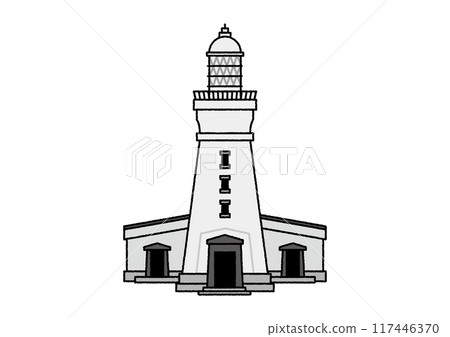Illustration of Inubosaki Lighthouse in Choshi, Chiba Prefecture 117446370