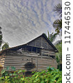 wooden house in the village 117446530
