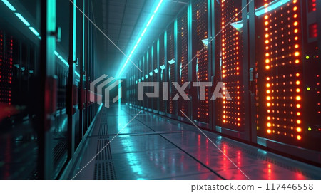 data server center digital security concept 117446558