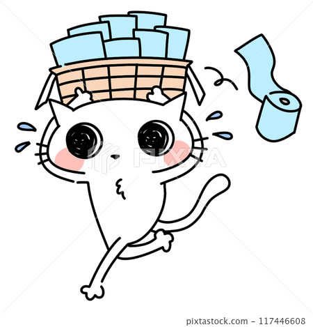Carrying or buying large amounts of toilet paper 117446608