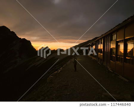 Karamatsudake Summit Lodge in the sunset Karamatsudake Summit Lodge in the sunset 117446840