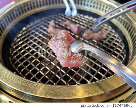 barbecued meat barbecued meat 117446903