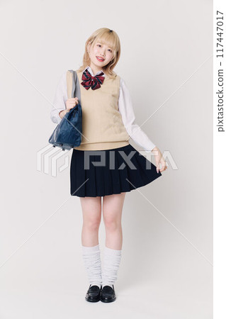 Blonde schoolgirl Blonde schoolgirl 117447017