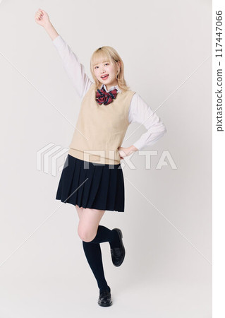 Blonde schoolgirl Blonde schoolgirl 117447066