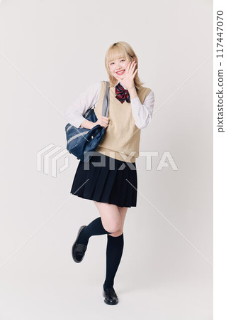 Blonde schoolgirl Blonde schoolgirl 117447070